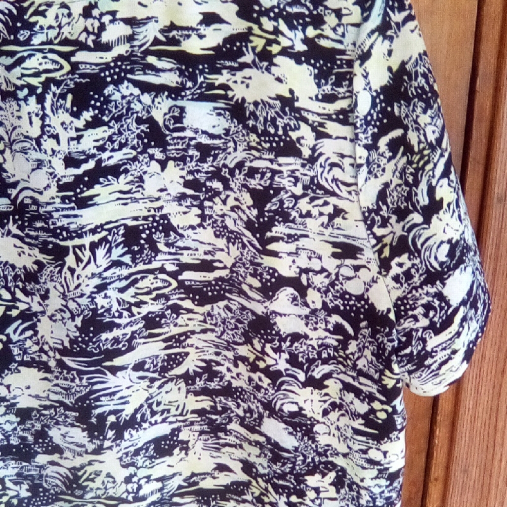 Christopher & Banks Monochrome Patterned Blouse - Picture 11 of 16